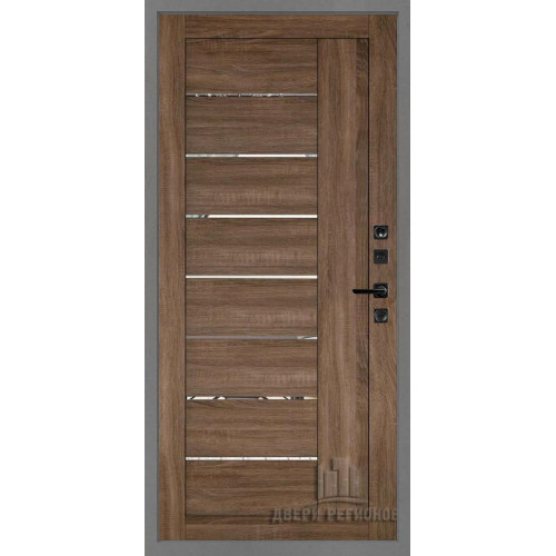 дверь Regidoors Сенатор SOLID LIGHT 2110 с зеркалом "Серый велюр"