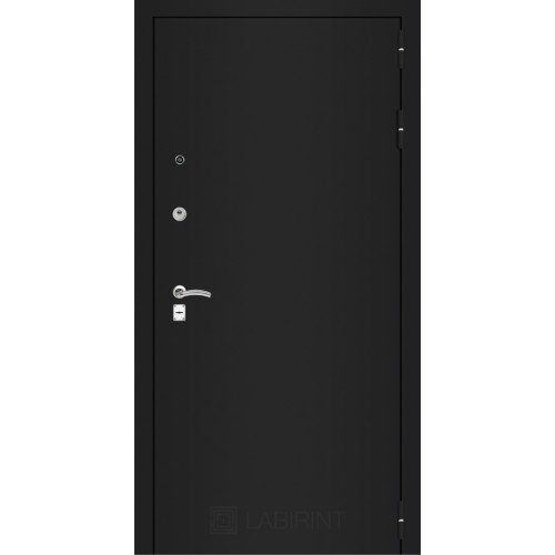 дверь Labirint Classic "Шагрень черная" 32, Цвет "Белый софт рельеф"