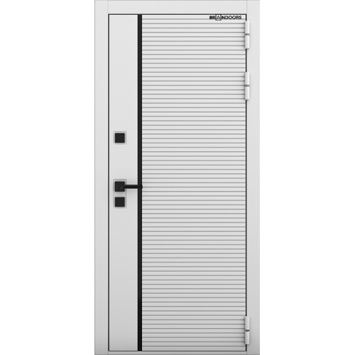 дверь Branddoors Пиано Белый Временная "Черный"