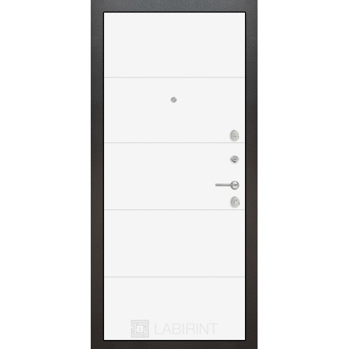 дверь Labirint Silver 13, Цвет "Белый софт"